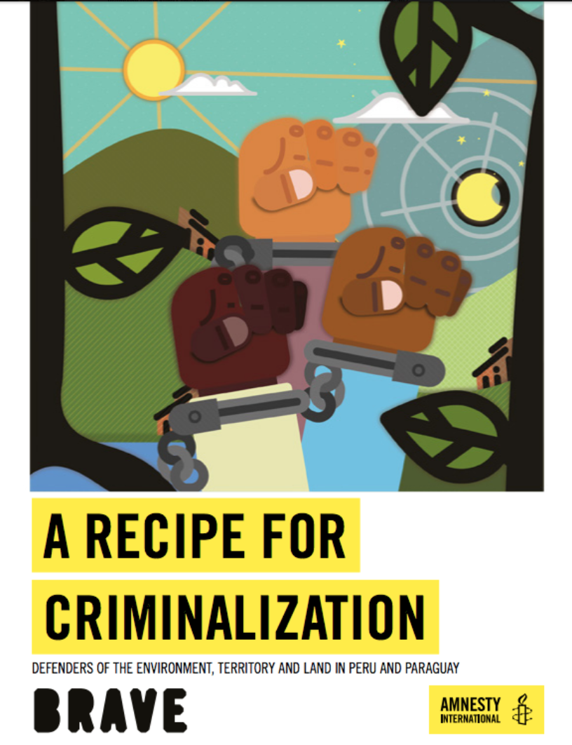 A Recipe for Criminalization: Defenders Of The Environment, Territory And Land In Peru And Paraguay