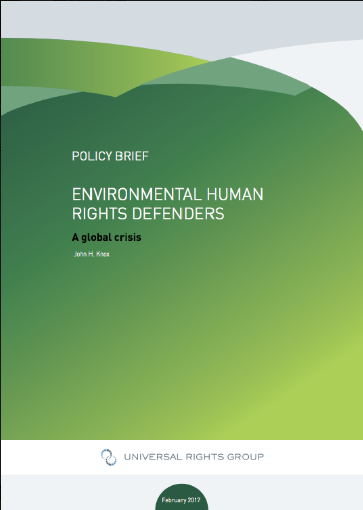 Environmental Human Rights Defenders: a global crisis