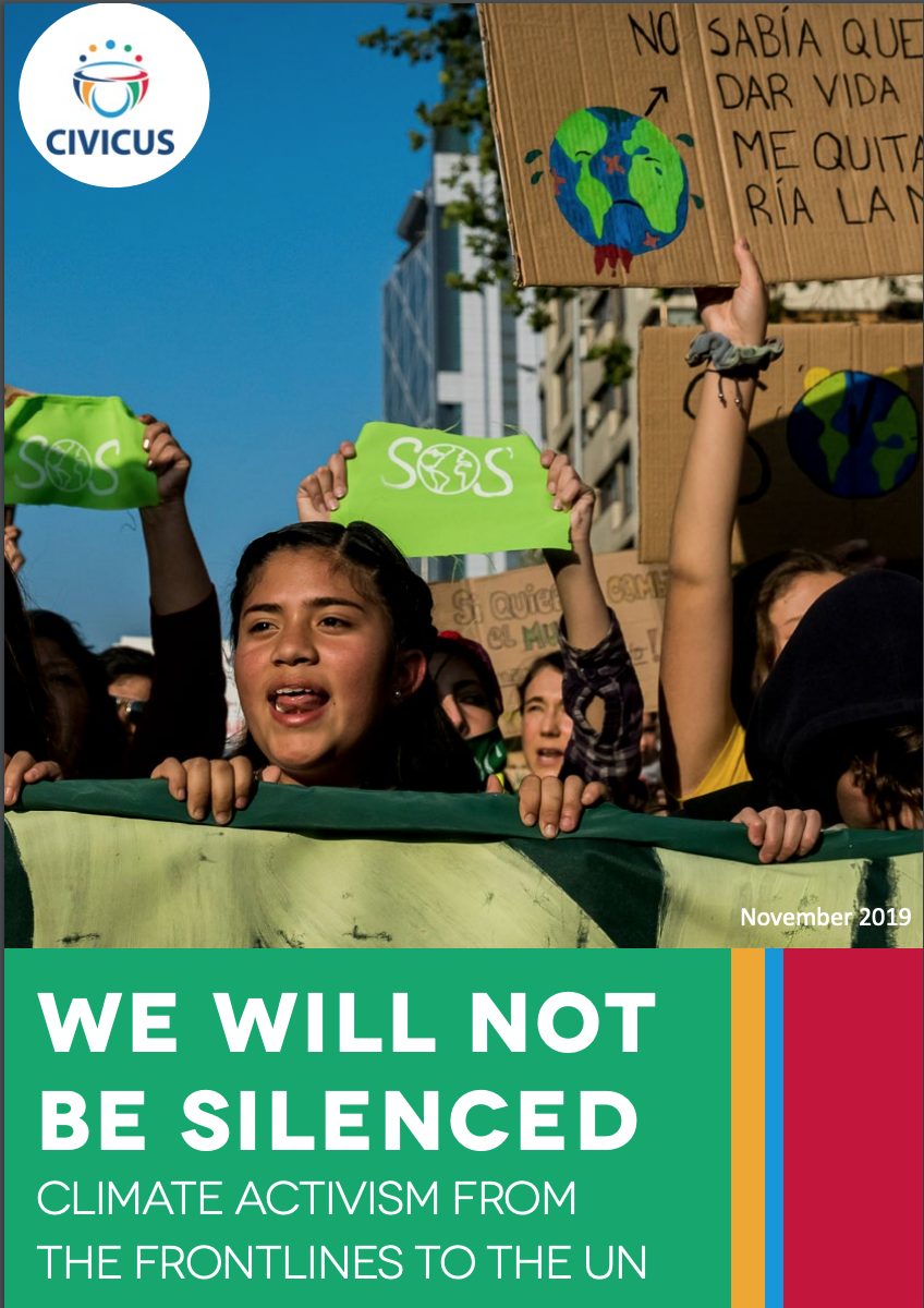 We Will Not Be Silenced. Climate activism from the frontlines to the UN