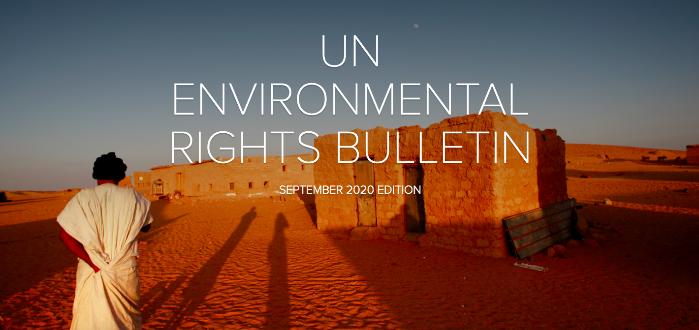 1. UNEP-OHCHR Environmental Rights Bulletin