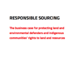 Responsible Sourcing: The business case for protecting land and environmental defenders and indigenous communities’ rights to land and resources