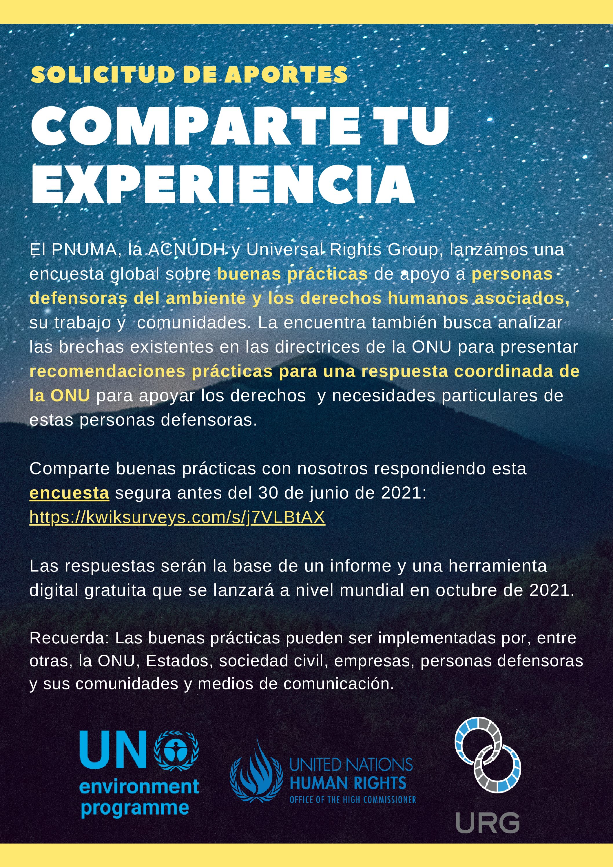 Solicitud de aportes!