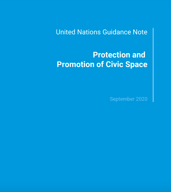 UN Guidance Note: Protection and Promotion of Civic Space