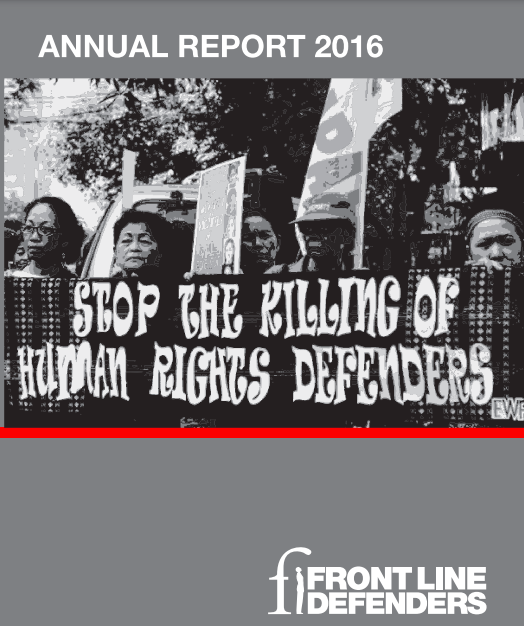2016 Annual Report – Frontline Defenders