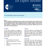 Environmental Crime and Corruption