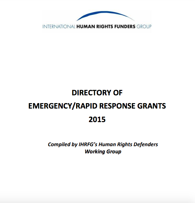 Directory of Emergency/Rapid Response Grants